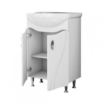 Тумба д/ванной "ЛИМА-55" под раковину Элеганс-55 (Rosa) (ПВХ)