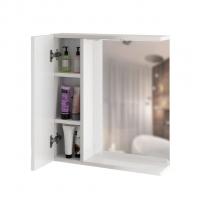 Зеркальный шкаф "КВАДРО-65" левый с подсветкой (ПВХ)