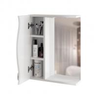 Зеркальный шкаф "ЛИМА-55" левый с подсветкой (ПВХ)