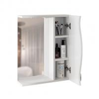 Зеркальный шкаф "ЛИМА-55" правый  с подсветкой (ПВХ)