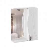 Зеркальный шкаф "ЛИМА-55" правый  с подсветкой (ПВХ)