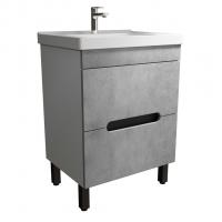 Тумба д/ванной "Честер -60" Бетон под раковину Грэйс- 60 (DREJA) (ПВХ)