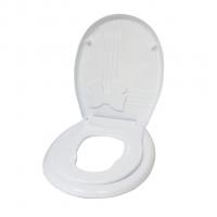 Сиденье для унитаза "Бантик" с детской накладкой белое (бантик цветной) Европласт
