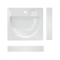 Раковина над стиральной машиной "Galaxy 60" 60*55 ш*г (кроншт, керам.мыльница ) (Sanita Luxe)