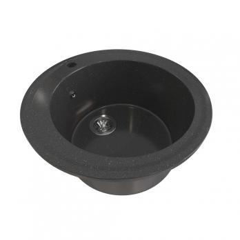 Мойкa ML-GMS01 СТАНДАРТ круглая, черный (308), 470мм (глуб. чаши 180)