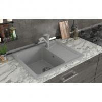 Мойка ML-GMS03 СТАНДАРТ с крылом, светло-серый (310), 605*495*190мм