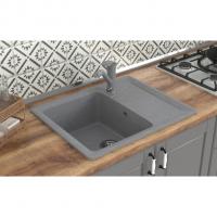 Мойка ML-GMS03 СТАНДАРТ с крылом, темно-серый (309), 605*495*190мм