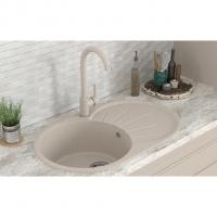 Мойка ML-GMS05 СТАНДАРТ овальная с крылом, бежевый (328), 740*455*190мм