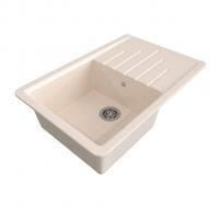Мойка ML-GMS07 СТАНДАРТ с крылом, бежевый (328), 750*495*190мм