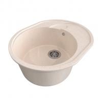 Мойка ML-GMS08 СТАНДАРТ овальная с крылом, бежевый (328), 570*460*170мм