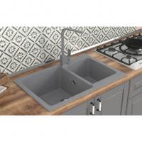 Мойка ML-GMS13 СТАНДАРТ двухчашевая, темно-серый (309), 767*502*190мм