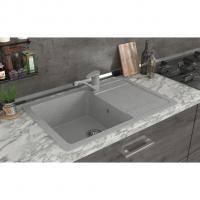 Мойка ML-GMS15 СТАНДАРТ с крылом, светло-серый (310), 640*505*185мм