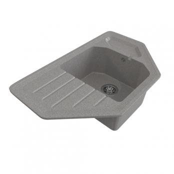 Мойка ML-GMS17 СТАНДАРТ угловая с крылом, темно-серый (309), 780*485*190мм