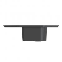 Мойка ML-GMS17 СТАНДАРТ угловая с крылом, черный (308), 780*485*190мм