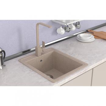 Мойка ML-GMS18 СТАНДАРТ прямоугольная, песочный (302), 410*470*190мм