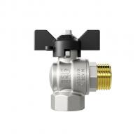 Кран угловой шаровой 1/2'' - 1/2'' вн/нар бабочка LD PRIDE