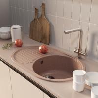 Мойка ML-GM16 КОМФОРТ овальная с крылом, терракотовая (307), 730*460*180мм