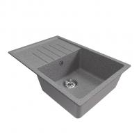 Мойка ML-GM19 КОМФОРТ с крылом, темно-серая (309), 750*500*200мм
