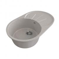 Мойка ML-GMS05 СТАНДАРТ овальная с крылом, светло-серый (310), 740*455*190мм