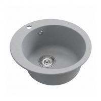 Мойкa ML-GM13 КОМФОРТ круглая, графит (342), 495мм (глуб. чаши 200)