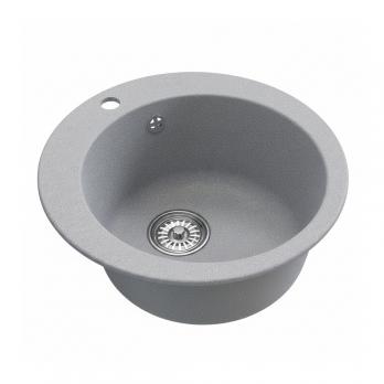 Мойкa ML-GM13 КОМФОРТ круглая, графит (342), 495мм (глуб. чаши 200)