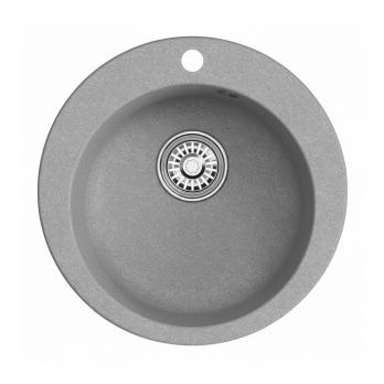 Мойкa ML-GM13 КОМФОРТ круглая, графит (342), 495мм (глуб. чаши 200)