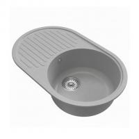 Мойка ML-GM16 КОМФОРТ овальная с крылом, графит (342), 730*460*180мм