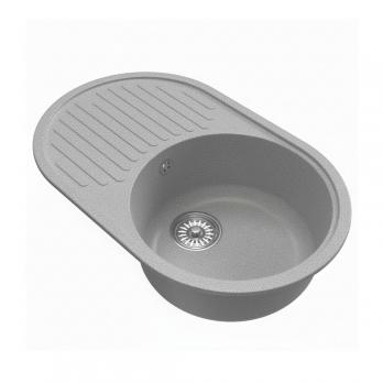 Мойка ML-GM16 КОМФОРТ овальная с крылом, графит (342), 730*460*180мм