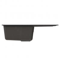 Мойка ML-GM19 КОМФОРТ с крылом, черная (308),  750*500*200мм