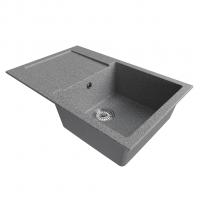 Мойка ML-GM31 КОМФОРТ с крылом, темно-серая (309), 770*500*190мм