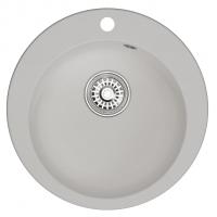 Мойкa ML-GM13 КОМФОРТ круглая, ультра-белая  (341), 495мм (глуб. чаши 200)