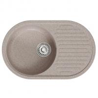 Мойка ML-GM16 КОМФОРТ овальная с крылом, песочная (302), 730*460*180мм