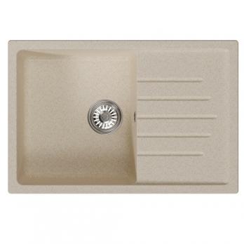 Мойка ML-GM19 КОМФОРТ с крылом, бежевая (328), 750*500*200мм