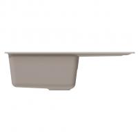 Мойка ML-GM19 КОМФОРТ с крылом, белая (331), 750*500*200мм