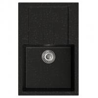 Мойка ML-GM31 КОМФОРТ с крылом, черная (308), 770*500*190мм