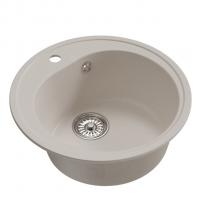 Мойкa ML-GM11 КОМФОРТ круглая, белый (331), 500мм (глуб. чаши 180)