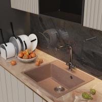 Мойка ML-GM15 КОМФОРТ терракотовая (307), 560*500*180мм