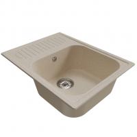 Мойка ML-GM18 КОМФОРТ с крылом, бежевая (328), 640*490*190мм