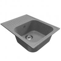 Мойка ML-GM18 КОМФОРТ с крылом, темно-серая (309), 640*490*190мм