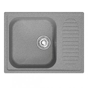Мойка ML-GM18 КОМФОРТ с крылом, темно-серая (309), 640*490*190мм