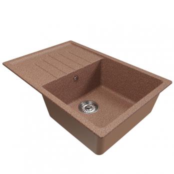 Мойка ML-GM19 КОМФОРТ с крылом, терракотовая (307), 750*500*200мм