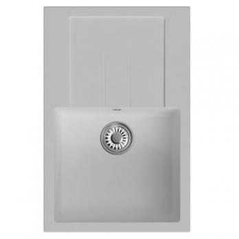 Мойка ML-GM31 КОМФОРТ с крылом, ультра-белая (341), 770*500*190мм