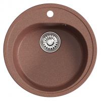 Мойкa ML-GM11 КОМФОРТ круглая, терракотовая (307), 500мм (глуб. чаши 180)