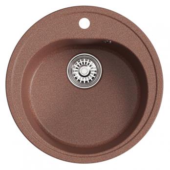Мойкa ML-GM11 КОМФОРТ круглая, терракотовая (307), 500мм (глуб. чаши 180)