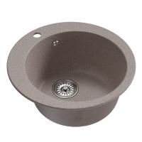 Мойкa ML-GM13 КОМФОРТ круглая, песочная (302), 495мм (глуб. чаши 200)