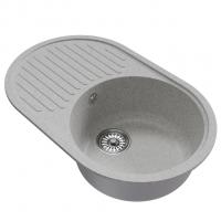Мойка ML-GM16 КОМФОРТ овальная с крылом, серая (310), 730*460*180мм