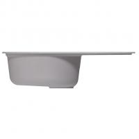 Мойка ML-GM16 КОМФОРТ овальная с крылом, серая (310), 730*460*180мм