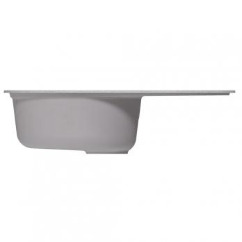 Мойка ML-GM16 КОМФОРТ овальная с крылом, серая (310), 730*460*180мм