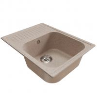 Мойка ML-GM18 КОМФОРТ с крылом, песочная (302), 640*490*190мм