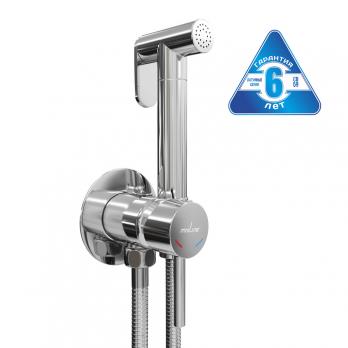 Смеситель с гигиенической лейкой 25k MIXLINE ML31-081 "Ray" встраиваемый